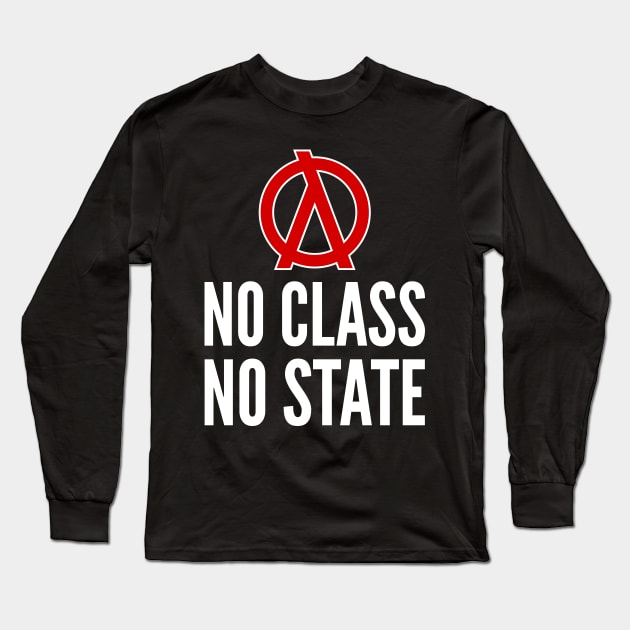 No Class No State Functional Programmer Red/White Design Long Sleeve T-Shirt by geeksta